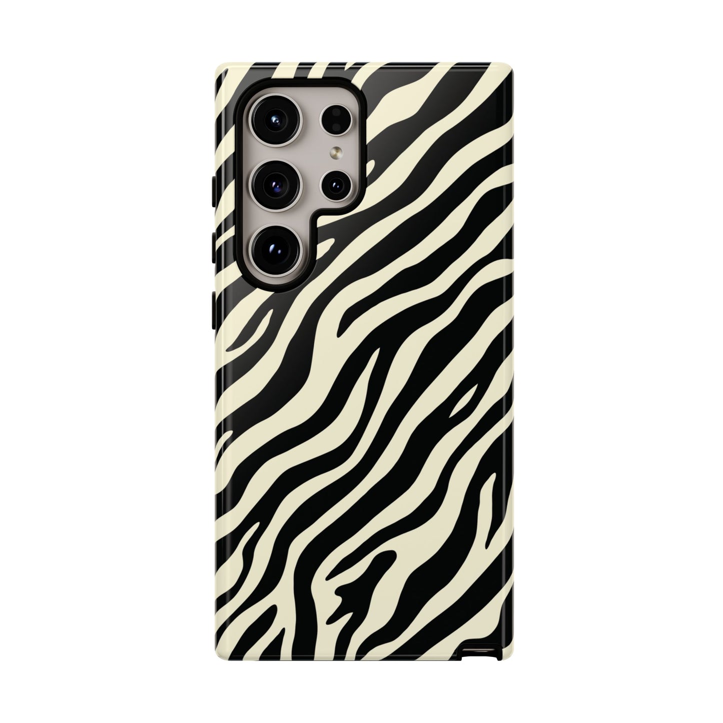 Chic Ivory Zebra Print Phone Case
