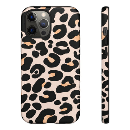 Elegant Peach Leopard Print Phone Case