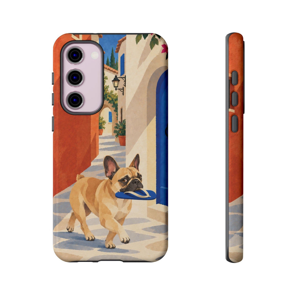 French Bulldog Quiet Lane Phone Case - Multicolor Phone Case - Samsung Galaxy S23 Plus / Glossy