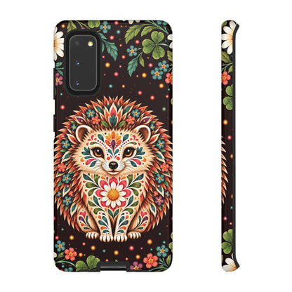 Vibrant Terracotta and Teal Calavera Hedgehog Phone Case - Multicolor Phone Case - Samsung Galaxy S20 / Glossy