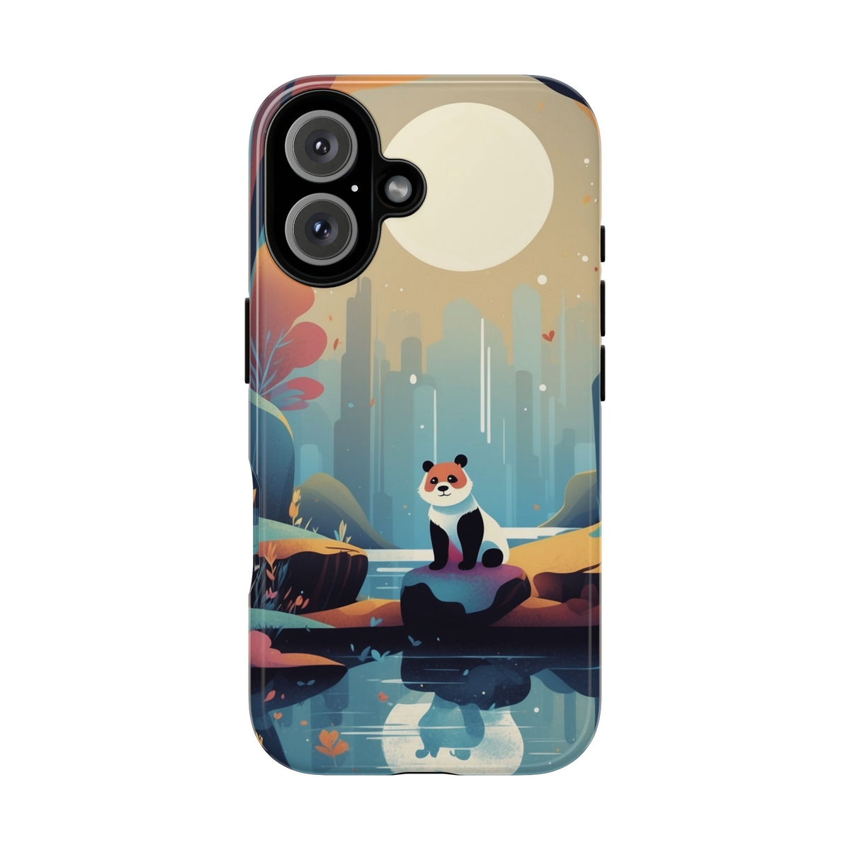Stylised Panda Design Phone Case - Multicolor Phone Case - iPhone 16 / Glossy