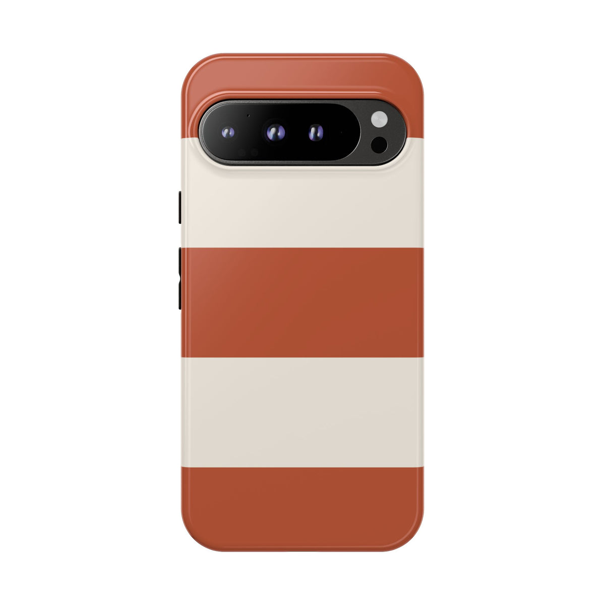 Terracotta Horizontal Stripe Pattern Phone Case - Orange Phone Case - Google Pixel 9 Pro XL / Glossy