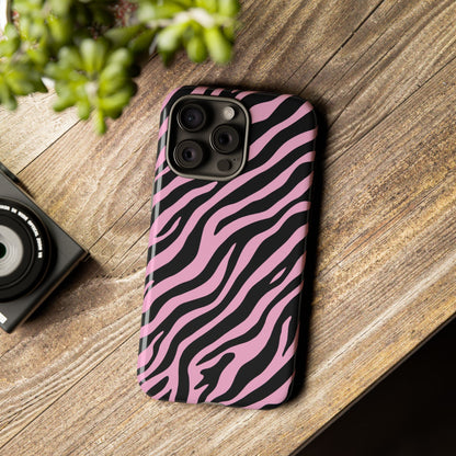 Stylish Blush Zebra Print Phone Case