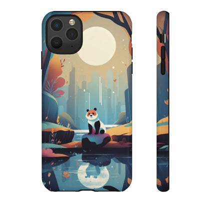 iPhone 11 Pro Max / Glossy Phone Case - Stylised Panda Design Phone Case