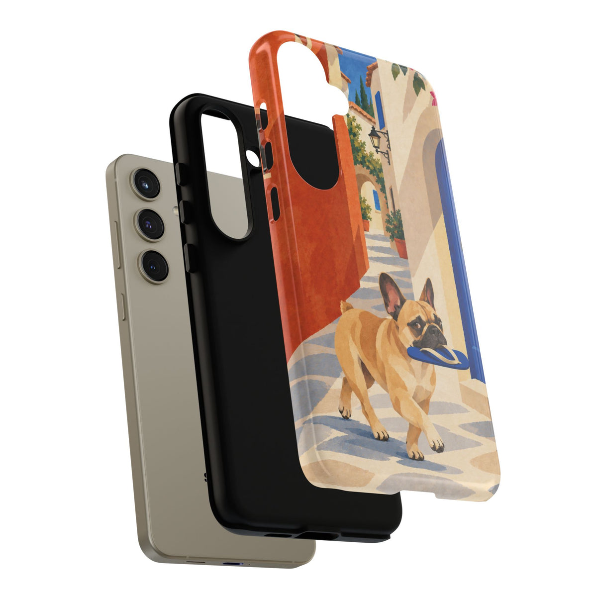 French Bulldog Quiet Lane Phone Case - Multicolor Phone Case