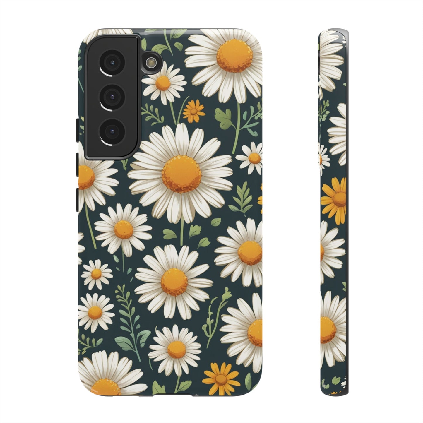 Samsung Galaxy S22 / Glossy Phone Case - Daisies Floral Pattern 3 Phone Case