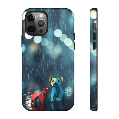 iPhone 12 Pro / Glossy Phone Case - Origami ’Wee Pals’ Design Phone Case