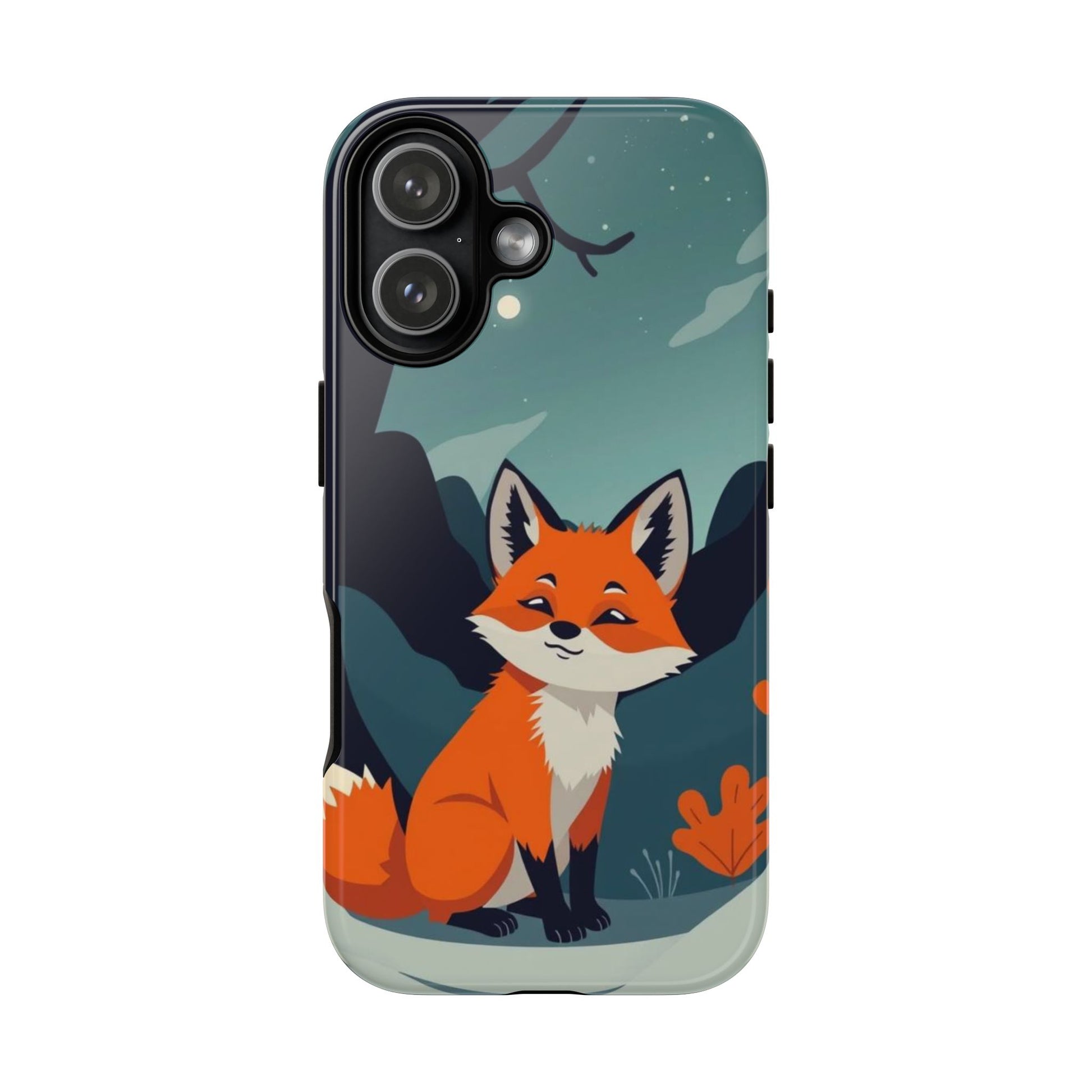 iPhone 17 / Glossy Phone Case - Cute Fox Design Phone Case