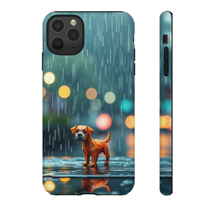 iPhone 11 Pro Max / Glossy Phone Case - Origami ’Soggy Dog’ Design Phone Case