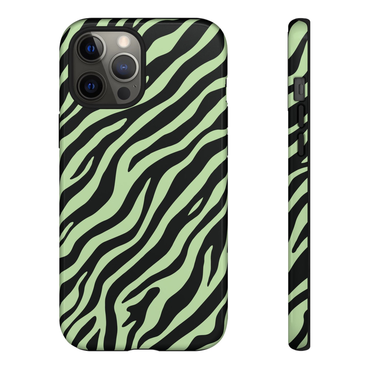 Stylish Mint Zebra Print Phone Case