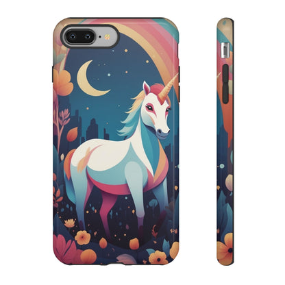 Stylised Unicorn & Rainbow Design Phone Case - Multicolor Phone Case - iPhone 8 Plus / Glossy