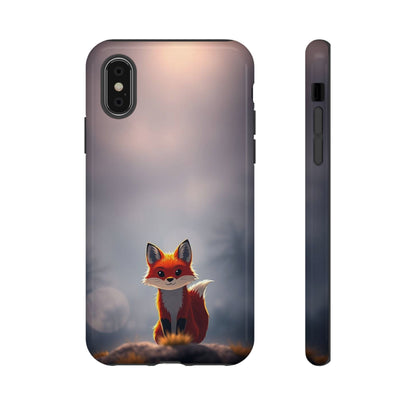 iPhone X / Glossy Phone Case - Cute Gothic Fox Design Phone Case