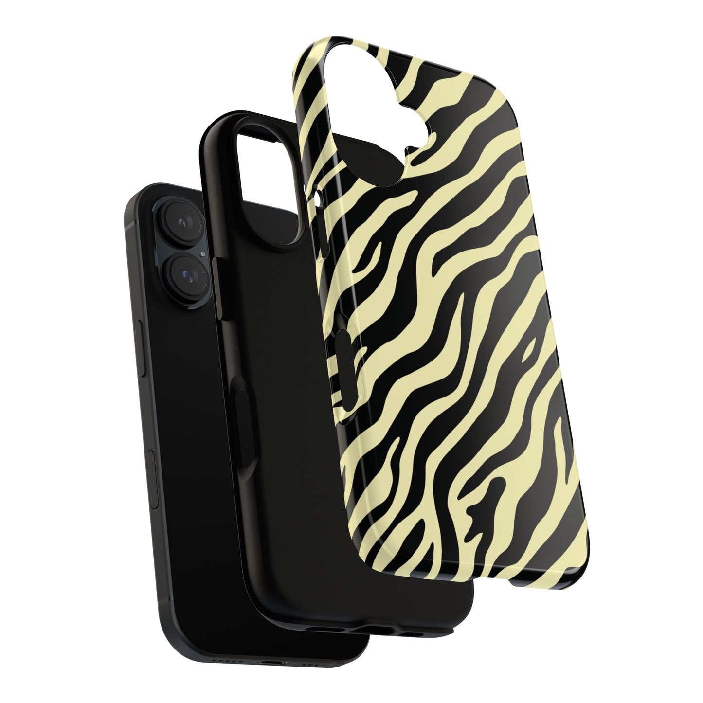 Stylish Neutral Zebra Print Phone Case