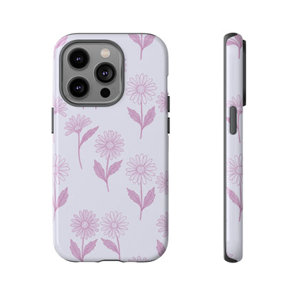 Pretty Lilac Daisy Pattern Phone Case