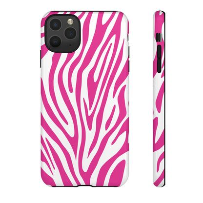 Graphic Hot Pink Tiger Print Phone Case