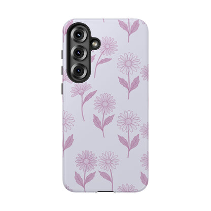 Pretty Lilac Daisy Pattern Phone Case