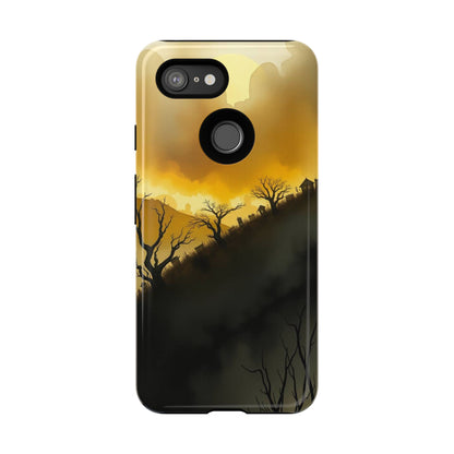 Eerie Graveyard Watercolour Design Phone Case