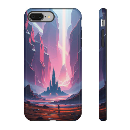 iPhone 8 Plus / Glossy Phone Case - Alien Fortress Design Phone Case