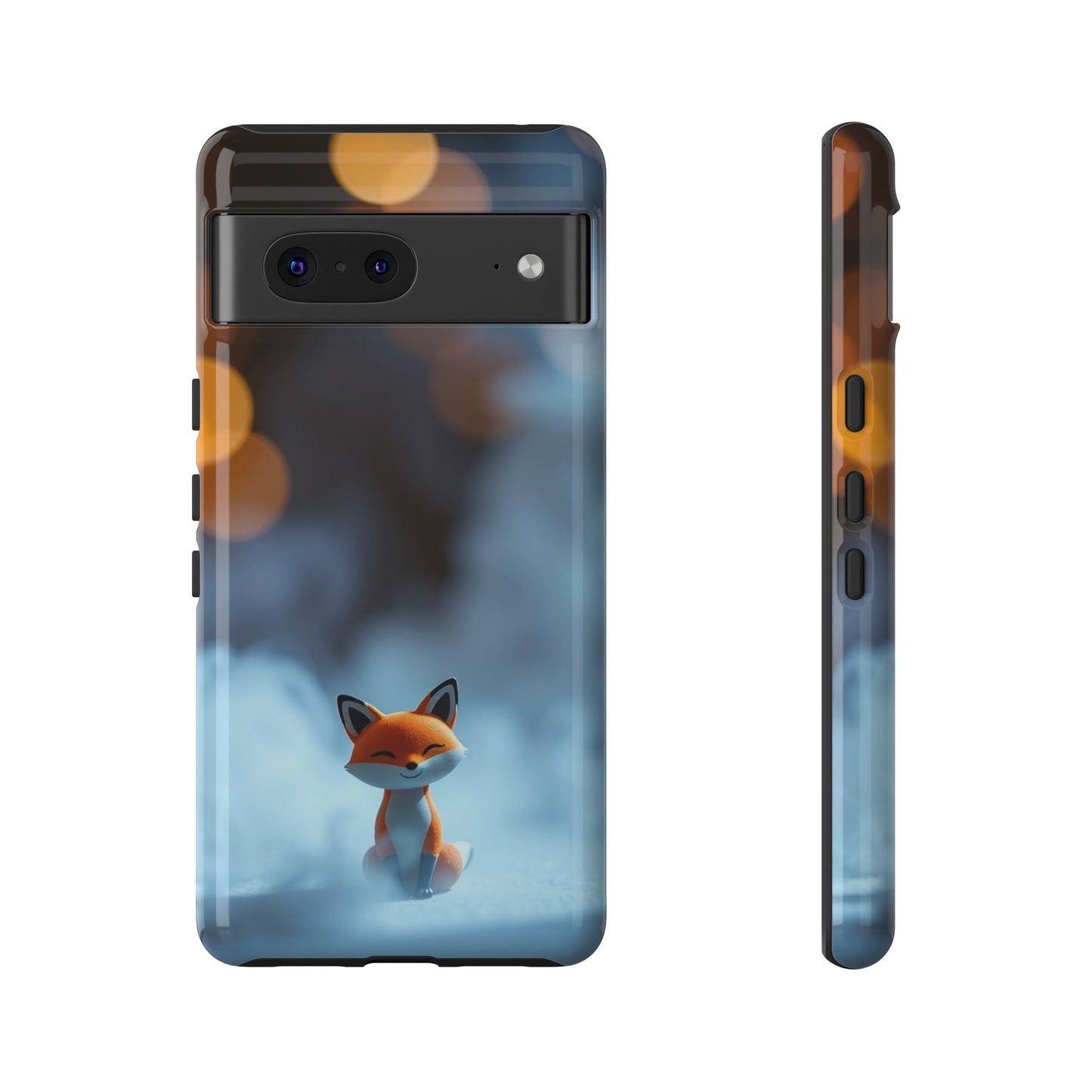 Google Pixel 7 / Glossy Phone Case - Cute Misty Fox Design Phone Case