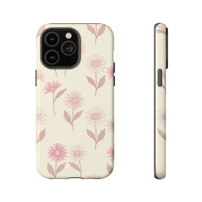 Pretty Blush Daisy Pattern Phone Case