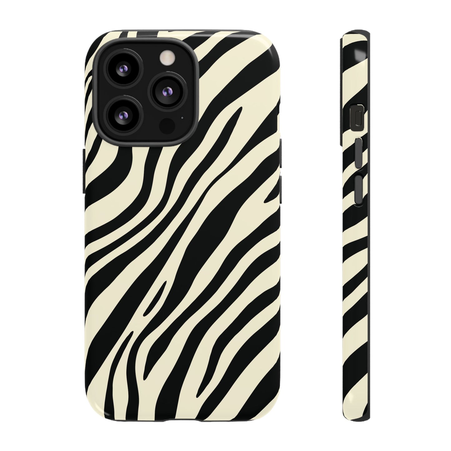 Modern Neutral Zebra Print Phone Case