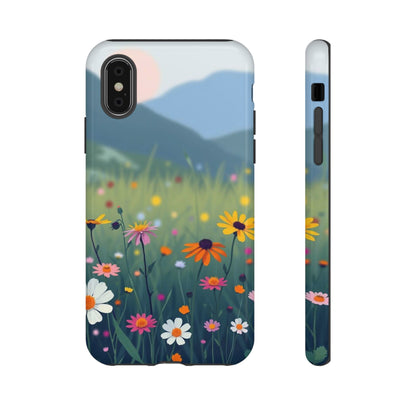iPhone X / Glossy Phone Case - Vibrant Meadow Design Phone Case