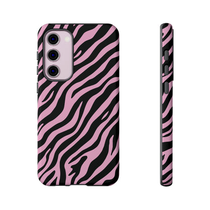 Stylish Blush Zebra Print Phone Case