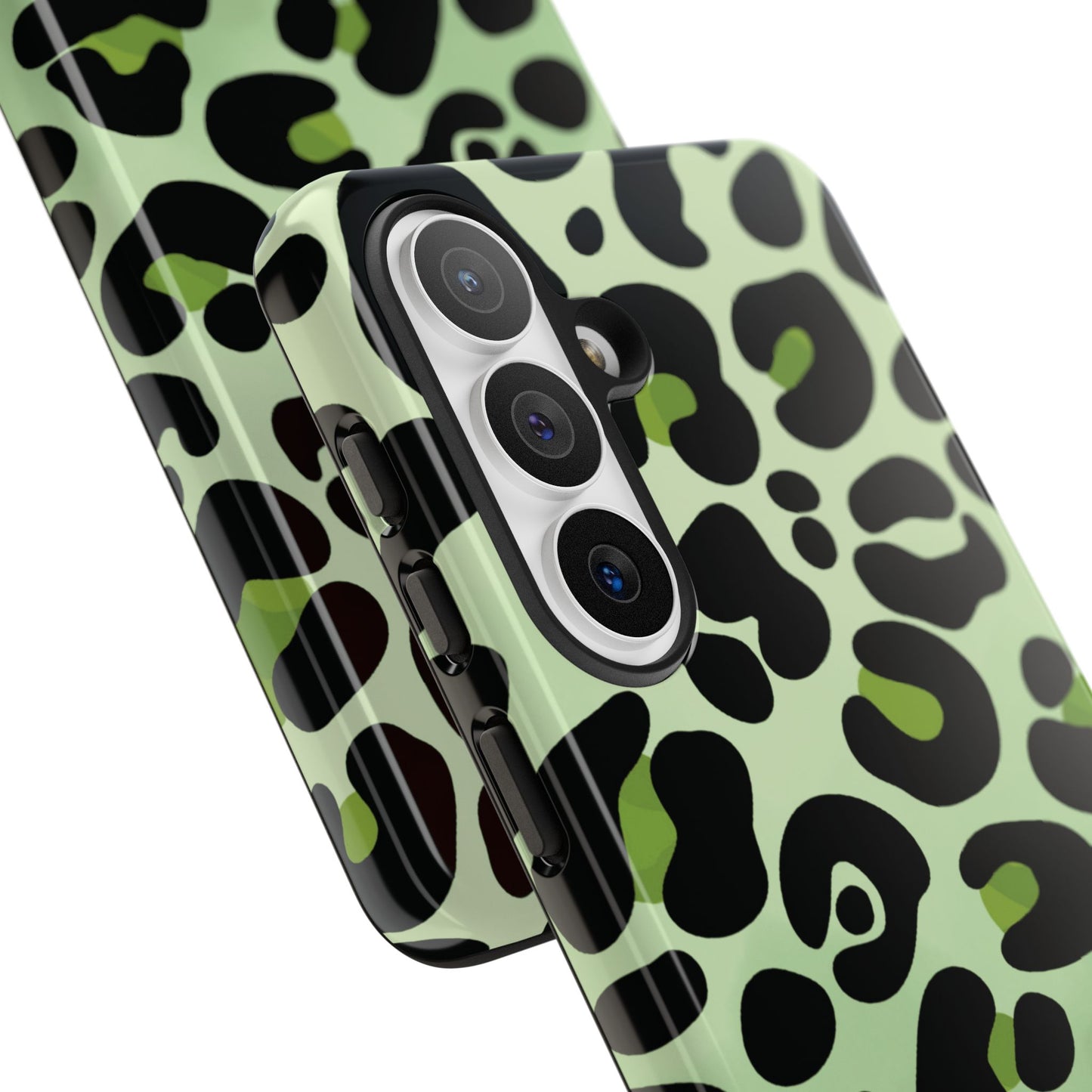 Chic Sage Leopard Print Phone Case