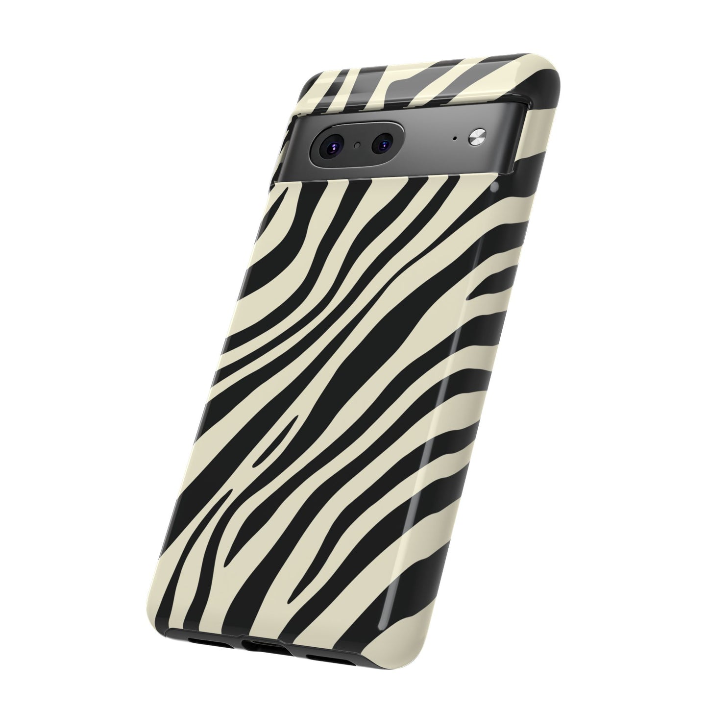 Modern Neutral Zebra Print Phone Case