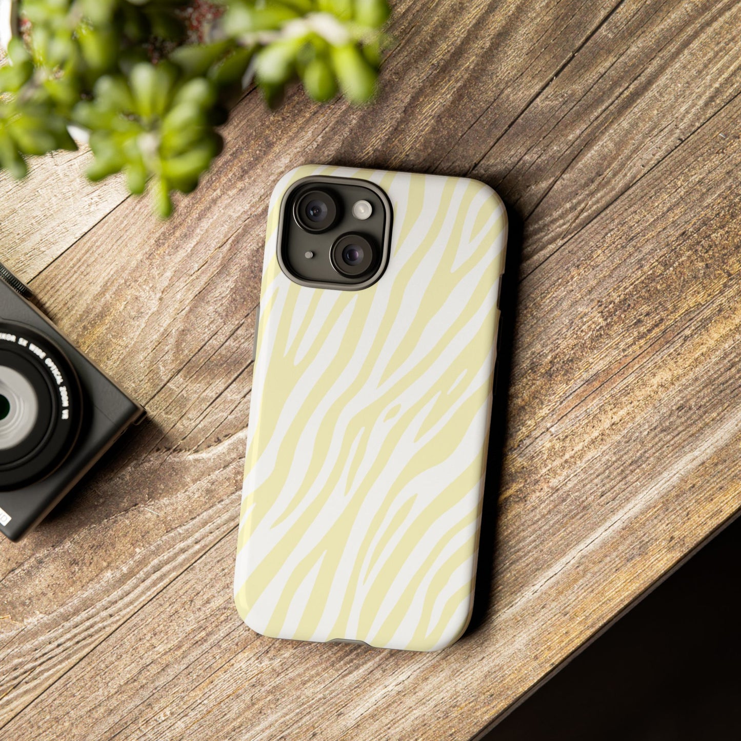 Buttercream Tiger Print Phone Case
