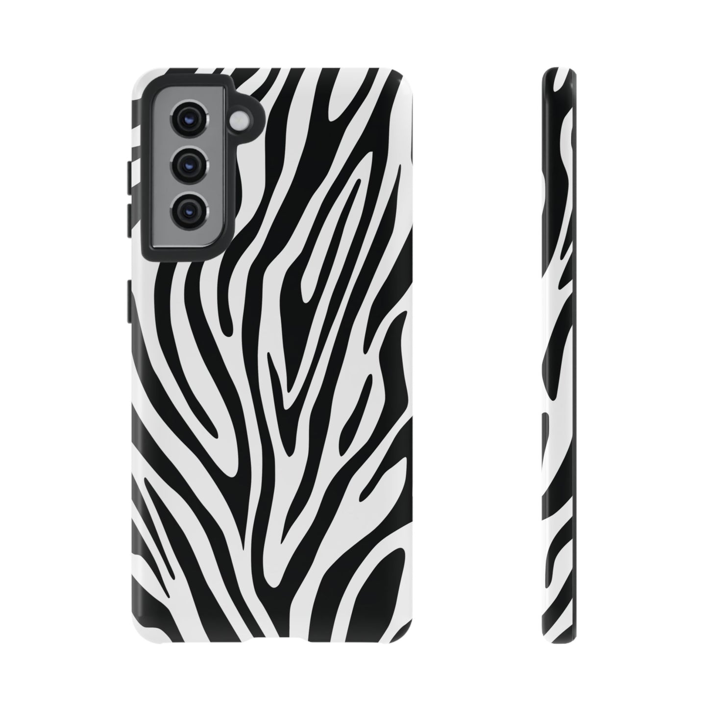 Classic Monochrome Tiger Print Phone Case