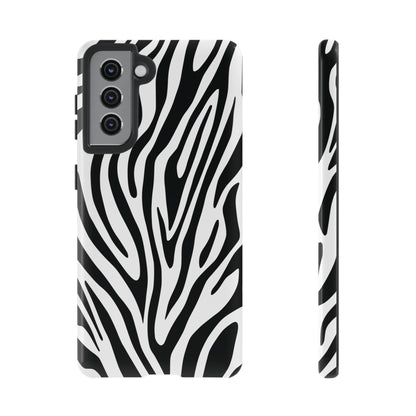 Classic Monochrome Tiger Print Phone Case