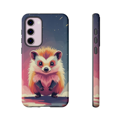 Samsung Galaxy S23 Plus / Glossy Phone Case - Stylised Hedgehog Design Phone Case