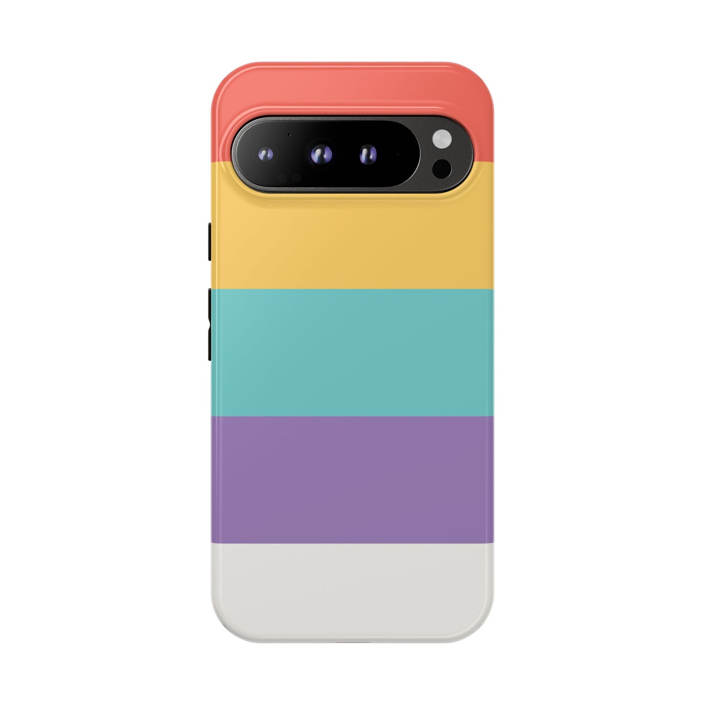 Pastel Rainbow Stripe Pattern Phone Case - Phone Case - Google Pixel 9 Pro XL / Glossy