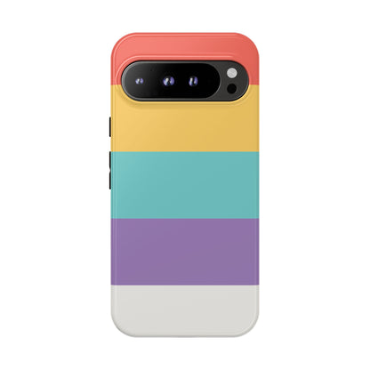 Pastel Rainbow Stripe Pattern Phone Case - Phone Case - Google Pixel 9 Pro XL / Glossy