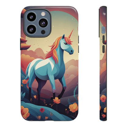 iPhone 13 Pro Max / Glossy Phone Case - Stylised Unicorn Design Phone Case
