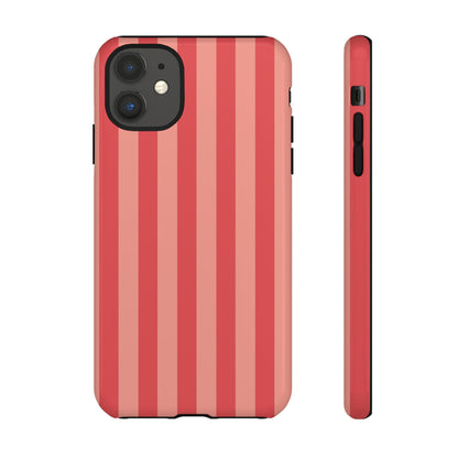iPhone 11 / Glossy Phone Case - ’Light Pink Stripe Pattern’ Phone Case
