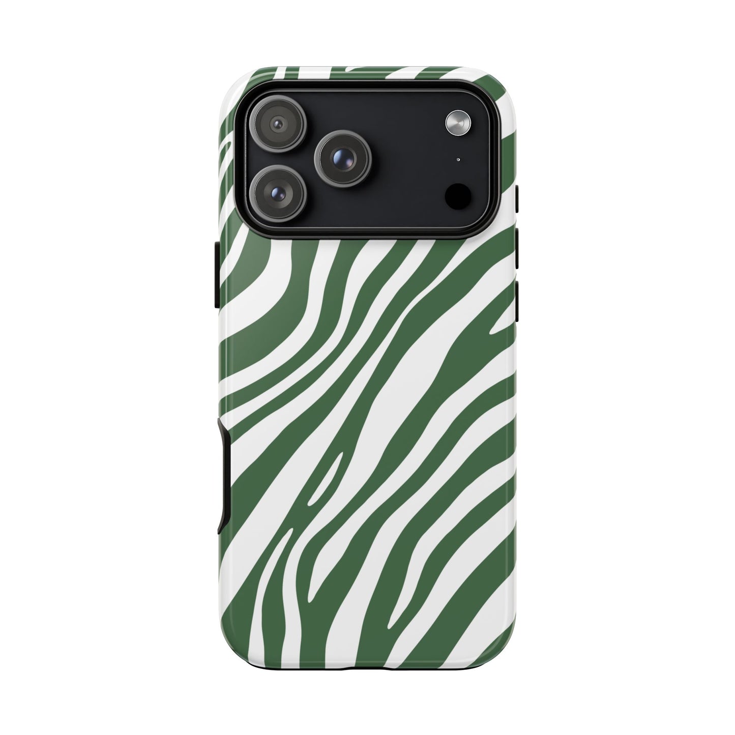Modern Sage Zebra Print Phone Case