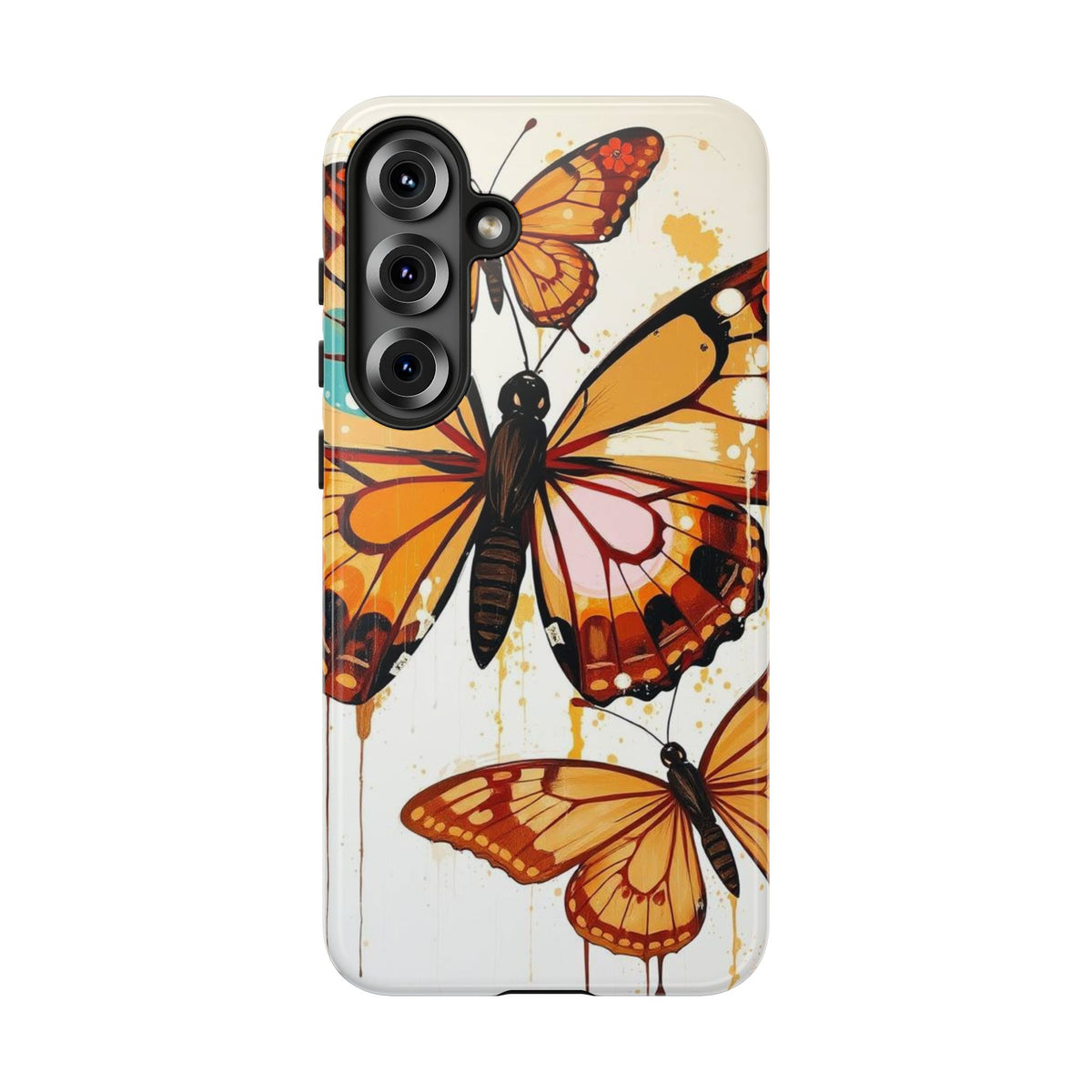 Abstract Butterflies Design Phone Case - Multicolor Phone Case - Samsung Galaxy S25 Plus / Glossy
