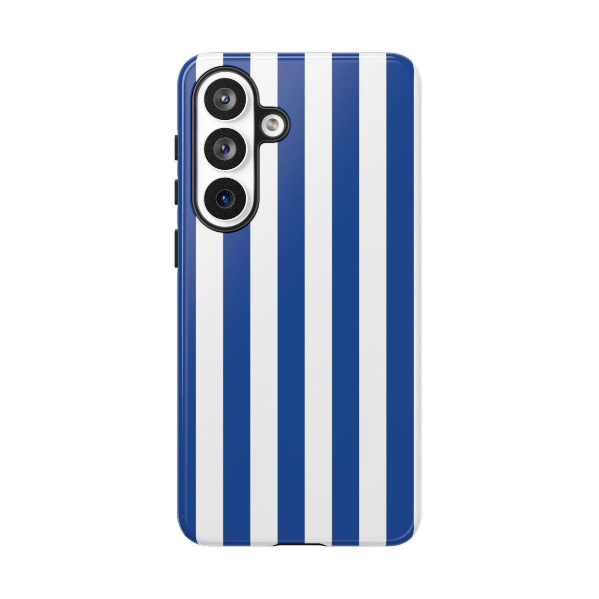 Simple Blue & White Stripe Pattern Phone Case - White Phone Case - Samsung Galaxy S26 Plus / Glossy