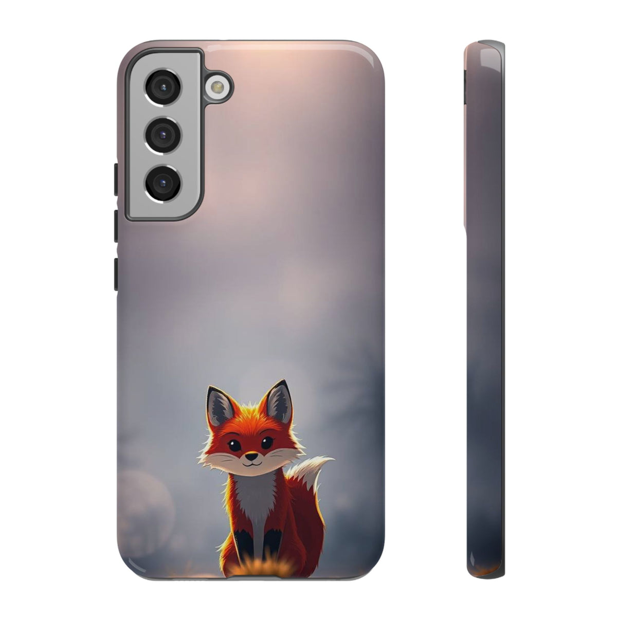 Cute Gothic Fox Design Phone Case - Multicolor Phone Case - Samsung Galaxy S22 Plus / Glossy