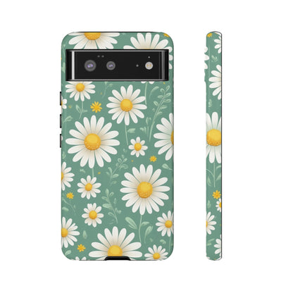 Google Pixel 6 / Glossy Phone Case - Daisies Floral Pattern 1 Phone Case