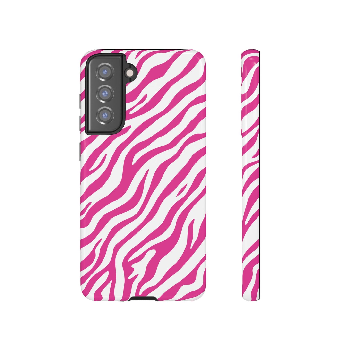 Stylish Hot Pink Zebra Print Phone Case