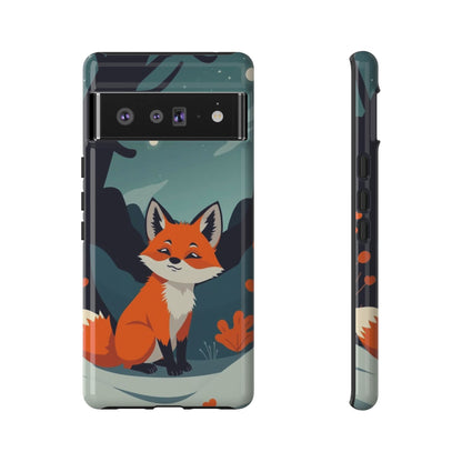 Google Pixel 6 Pro / Glossy Phone Case - Cute Fox Design Phone Case