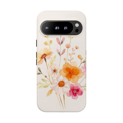 Boho Chic Watercolour Flower Pattern Phone Case - Multicolor Phone Case - Google Pixel 9 Pro / Glossy