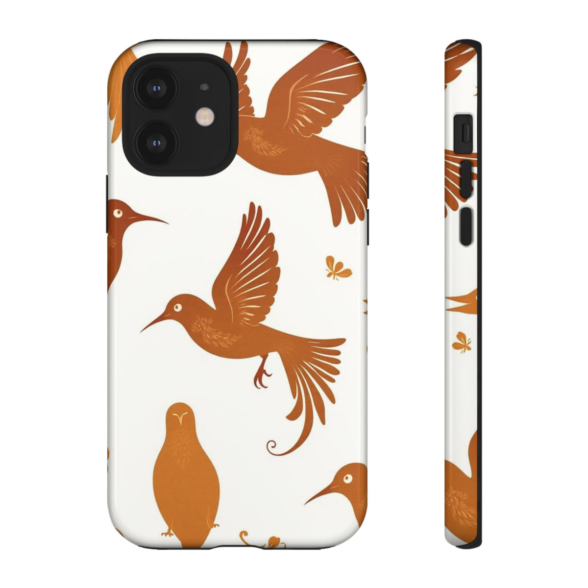 Abstract Bird Pattern Phone Case - Multicolor Phone Case - iPhone 12 / Glossy