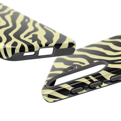 Stylish Neutral Zebra Print Phone Case