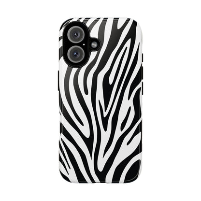 Classic Monochrome Tiger Print Phone Case