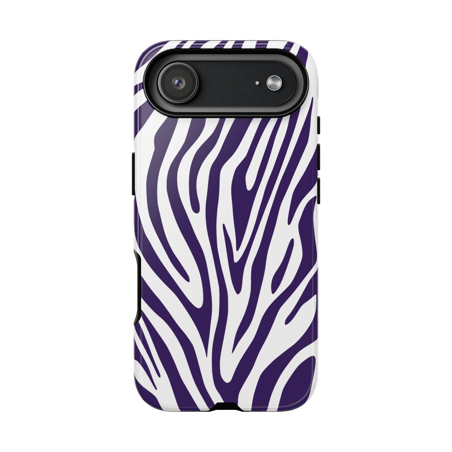Graphic Purple Tiger Print Phone Case