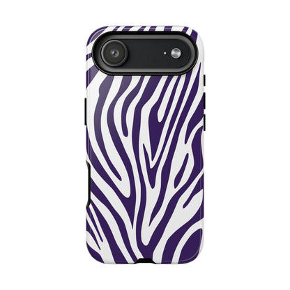 Graphic Purple Tiger Print Phone Case